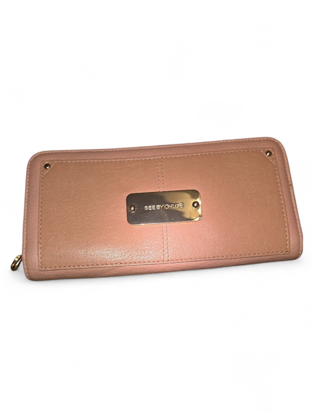See By Chloe Pink Leather Zip Wallet with coa card